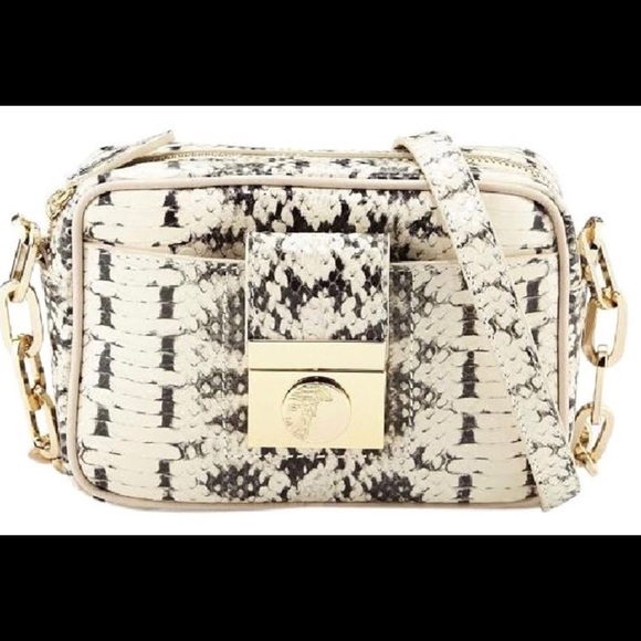 Versace Handbags - Versace Snake Embossed CrossBody Bag